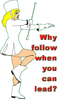 Why follow when you can lead?